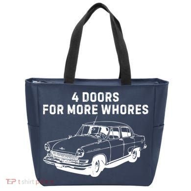 4 Doors For More Whores Funny Muscle Car Tote Bag
