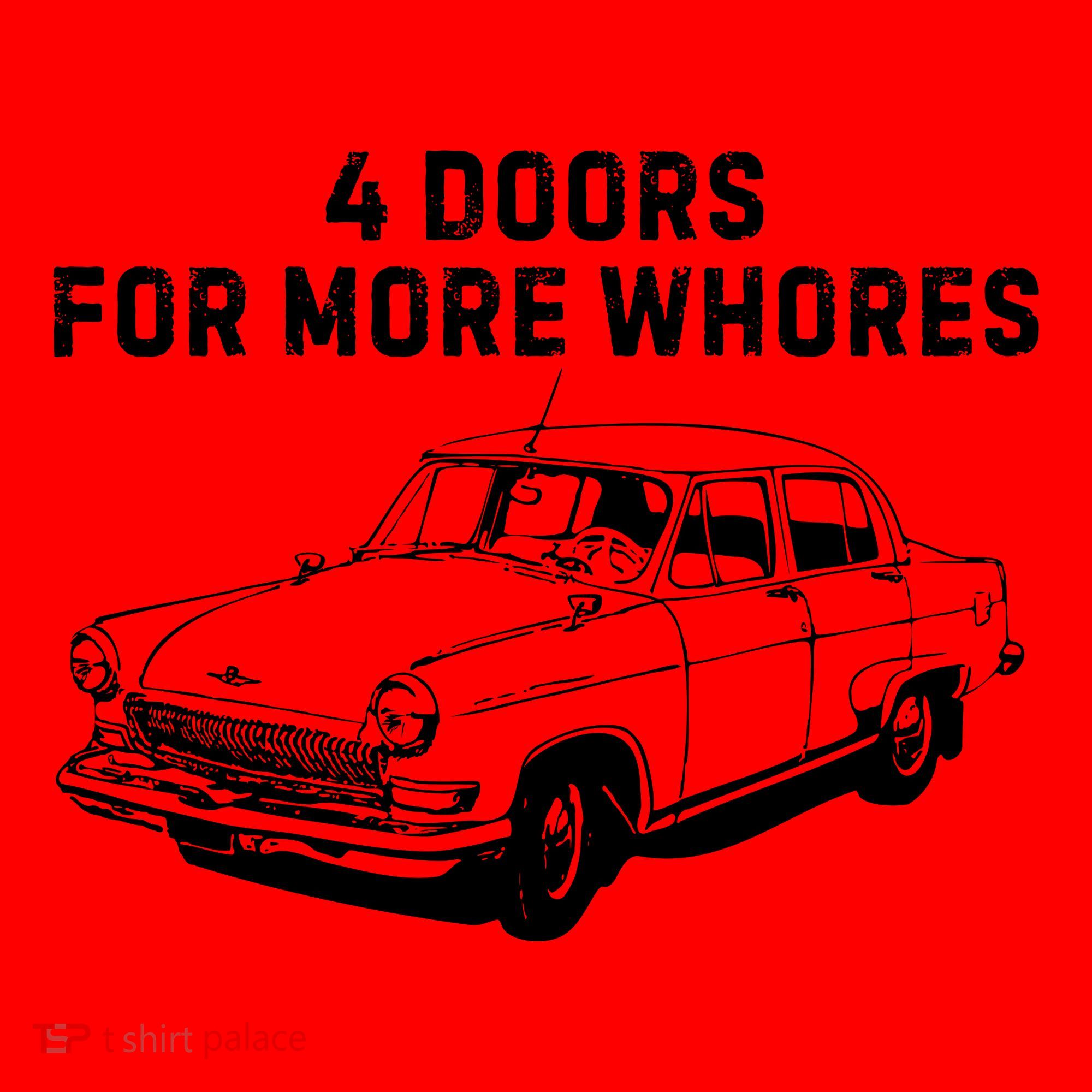 4 Doors For More Whores Funny Muscle Car Santa Hat