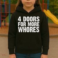 4 Doors For More Whores Kids Hoodie thumb 3