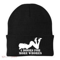 4 Doors For More Whores Funny Stripper Beanie thumb 0