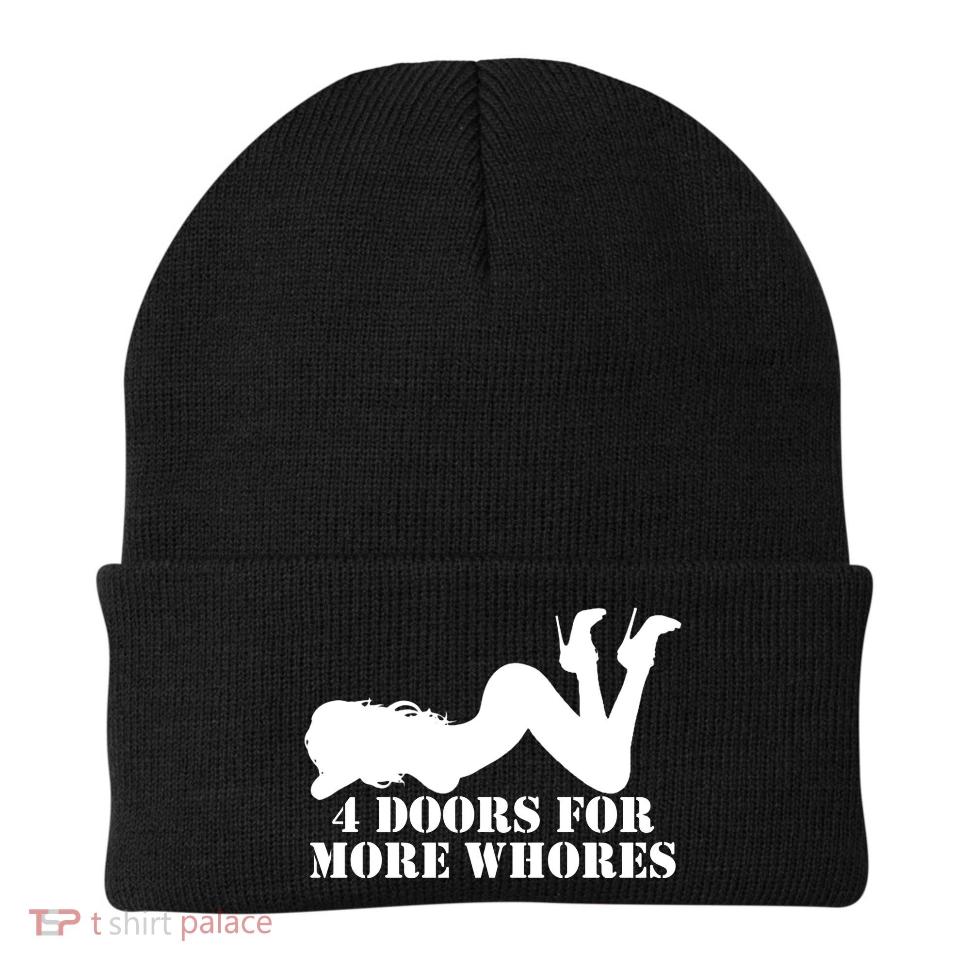 4 Doors For More Whores Funny Stripper Beanie