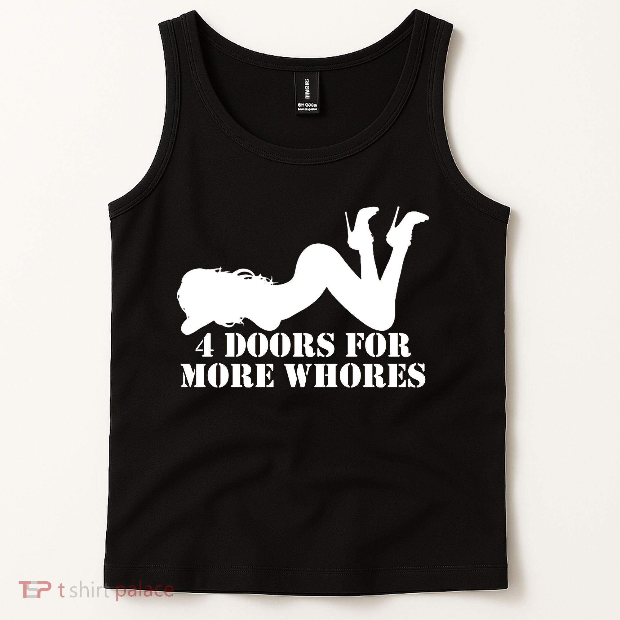 4 Doors For More Whores Funny Stripper Tank Top