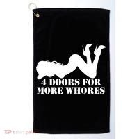 4 Doors For More Whores Funny Stripper Golf Towel thumb 0