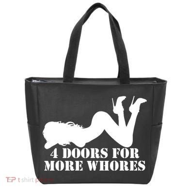 4 Doors For More Whores Funny Stripper Tote Bag