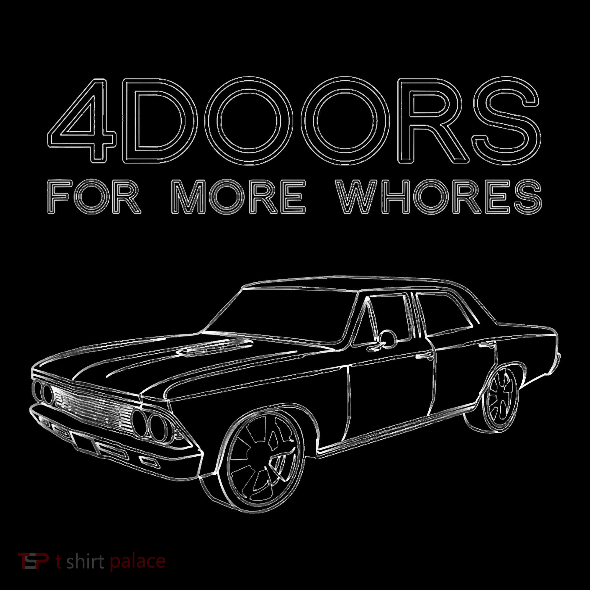4 Doors For More Whores Funny Muscle Car Coffee Mug
