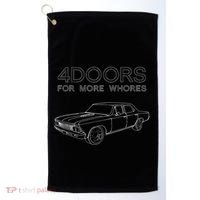 4 Doors For More Whores Funny Muscle Car Golf Towel thumb 0