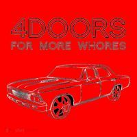 4 Doors For More Whores Funny Muscle Car Santa Hat thumb 1