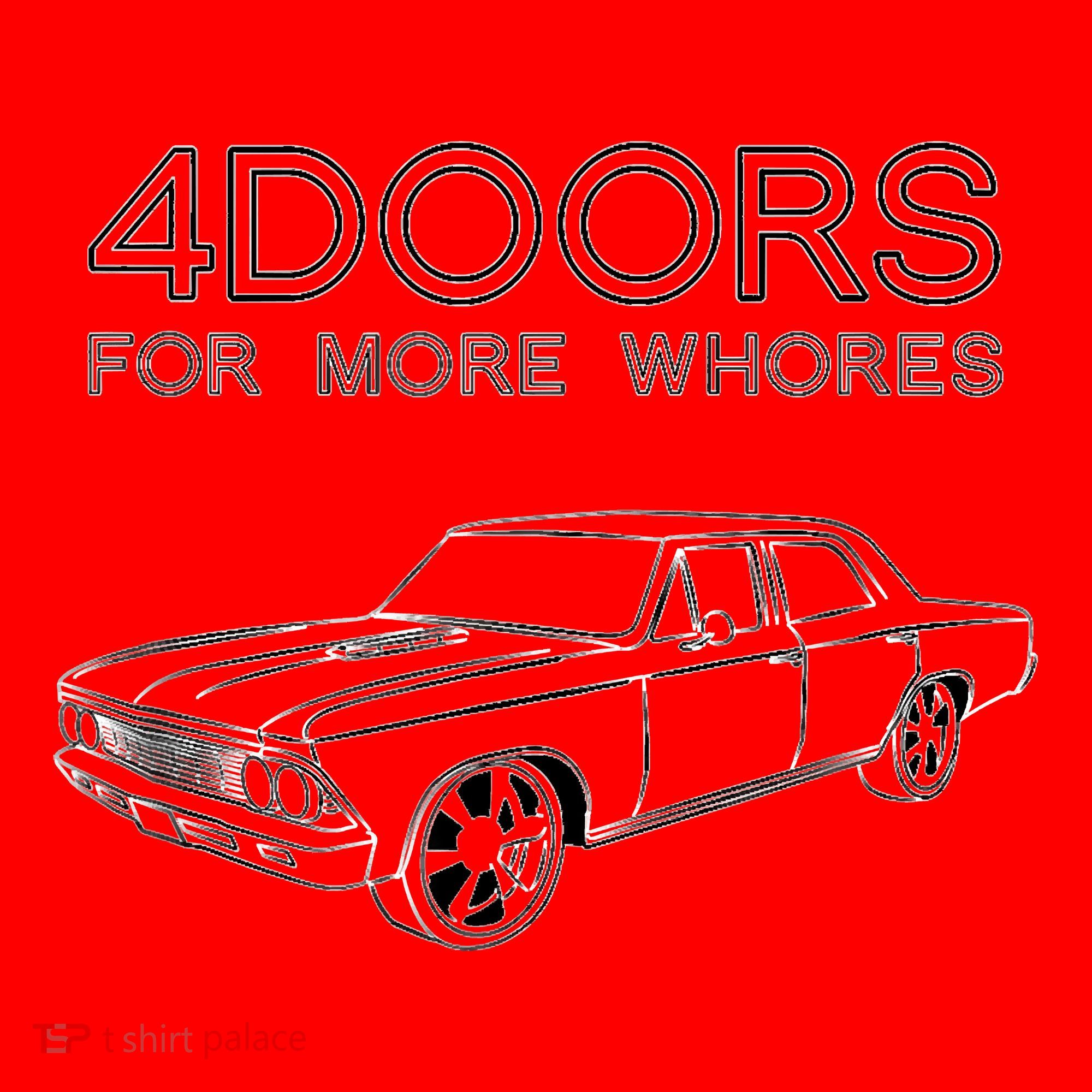 4 Doors For More Whores Funny Muscle Car Santa Hat