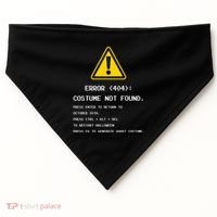 404 Error Costume Not Found Nerdy Geek Funny Computer USA-Made Doggie Bandana thumb 0