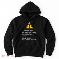 404 Error Costume Not Found Nerdy Geek Funny Computer Hoodie thumb 0