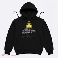 404 Error Costume Not Found Nerdy Geek Funny Computer Hoodie thumb 0