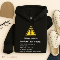404 Error Costume Not Found Nerdy Geek Funny Computer Hoodie thumb 4