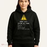 404 Error Costume Not Found Nerdy Geek Funny Computer Hoodie thumb 5
