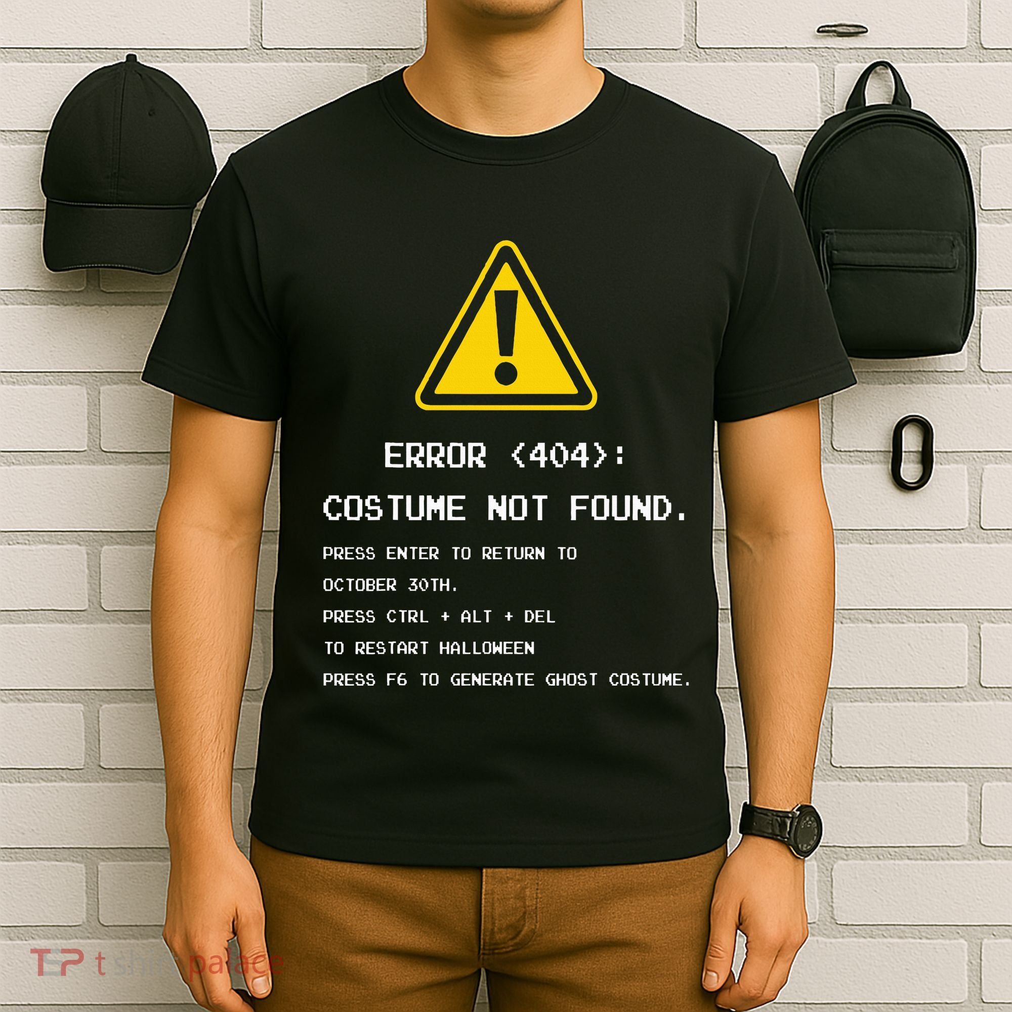404 Error Costume Not Found Nerdy Geek Funny Computer T-Shirt