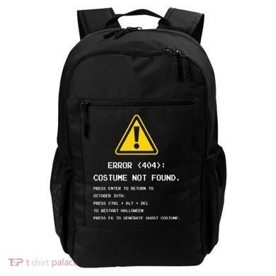 404 Error Costume Not Found Nerdy Geek Funny Computer Backpack
