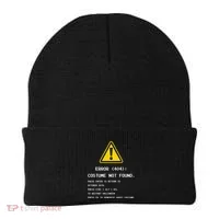 404 Error Costume Not Found Nerdy Geek Funny Computer Beanie thumb 0