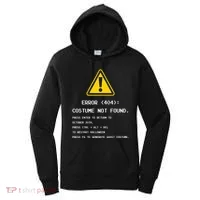 404 Error Costume Not Found Nerdy Geek Funny Computer Women's Hoodie thumb 0