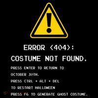 404 Error Costume Not Found Nerdy Geek Funny Computer Mousepad thumb 1