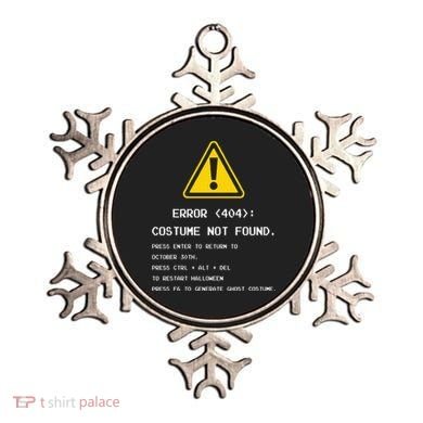 404 Error Costume Not Found Nerdy Geek Funny Computer Ornament