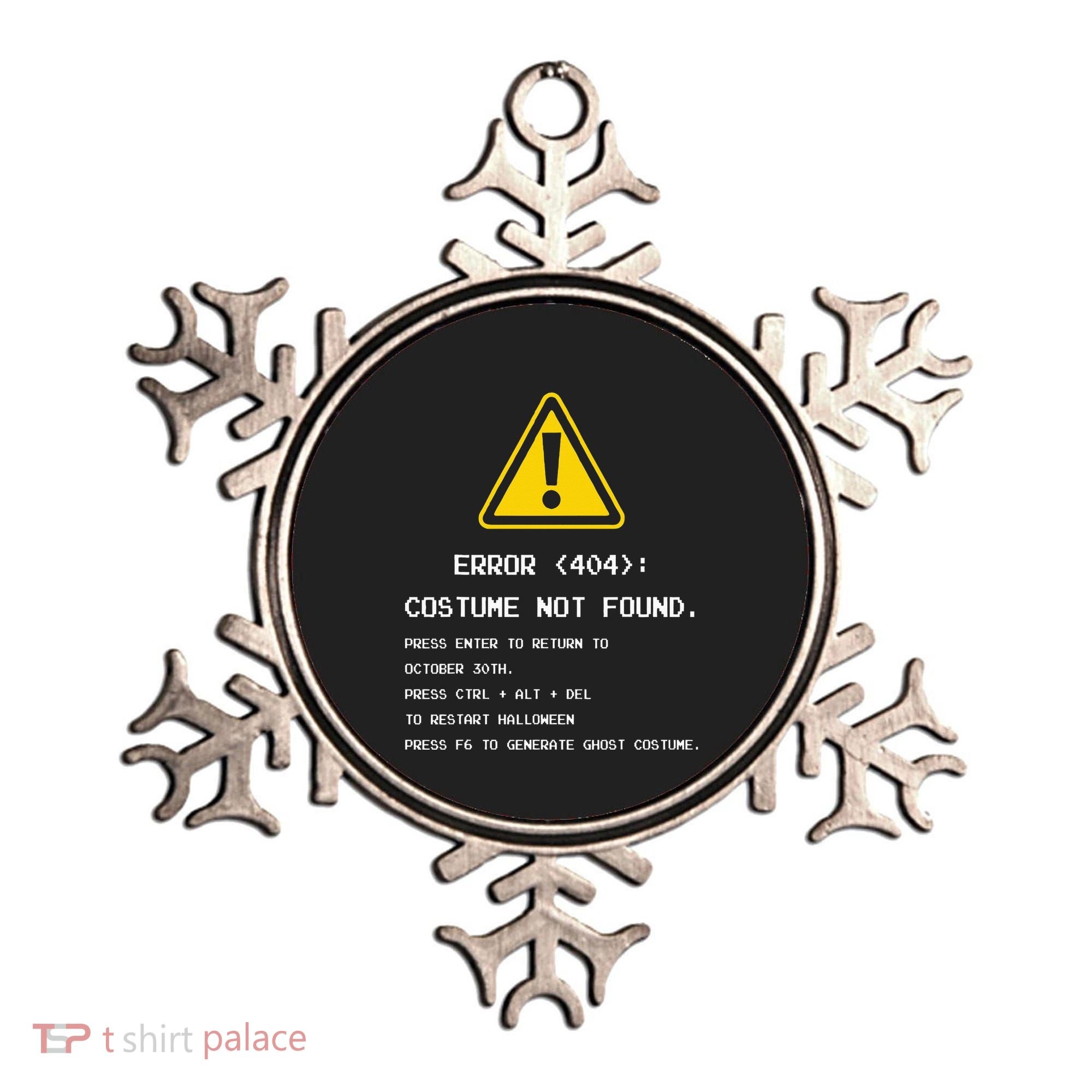 404 Error Costume Not Found Nerdy Geek Funny Computer Ornament
