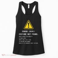 404 Error Costume Not Found Nerdy Geek Funny Computer Women's Tank Top thumb 0