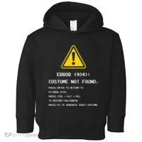 404 Error Costume Not Found Nerdy Geek Funny Computer Toddler Hoodie thumb 0