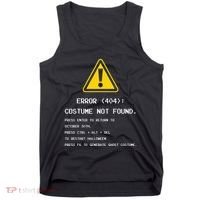 404 Error Costume Not Found Nerdy Geek Funny Computer Tank Top thumb 0