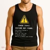 404 Error Costume Not Found Nerdy Geek Funny Computer Tank Top thumb 3