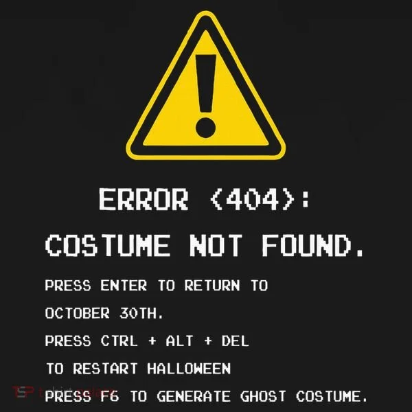 404 Error Costume Not Found Nerdy Geek Funny Computer Tank Top