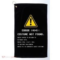 404 Error Costume Not Found Nerdy Geek Funny Computer Golf Towel thumb 0