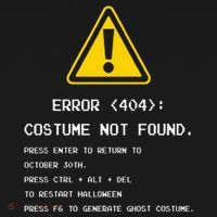 404 Error Costume Not Found Nerdy Geek Funny Computer Short Acrylic Beanie thumb 2
