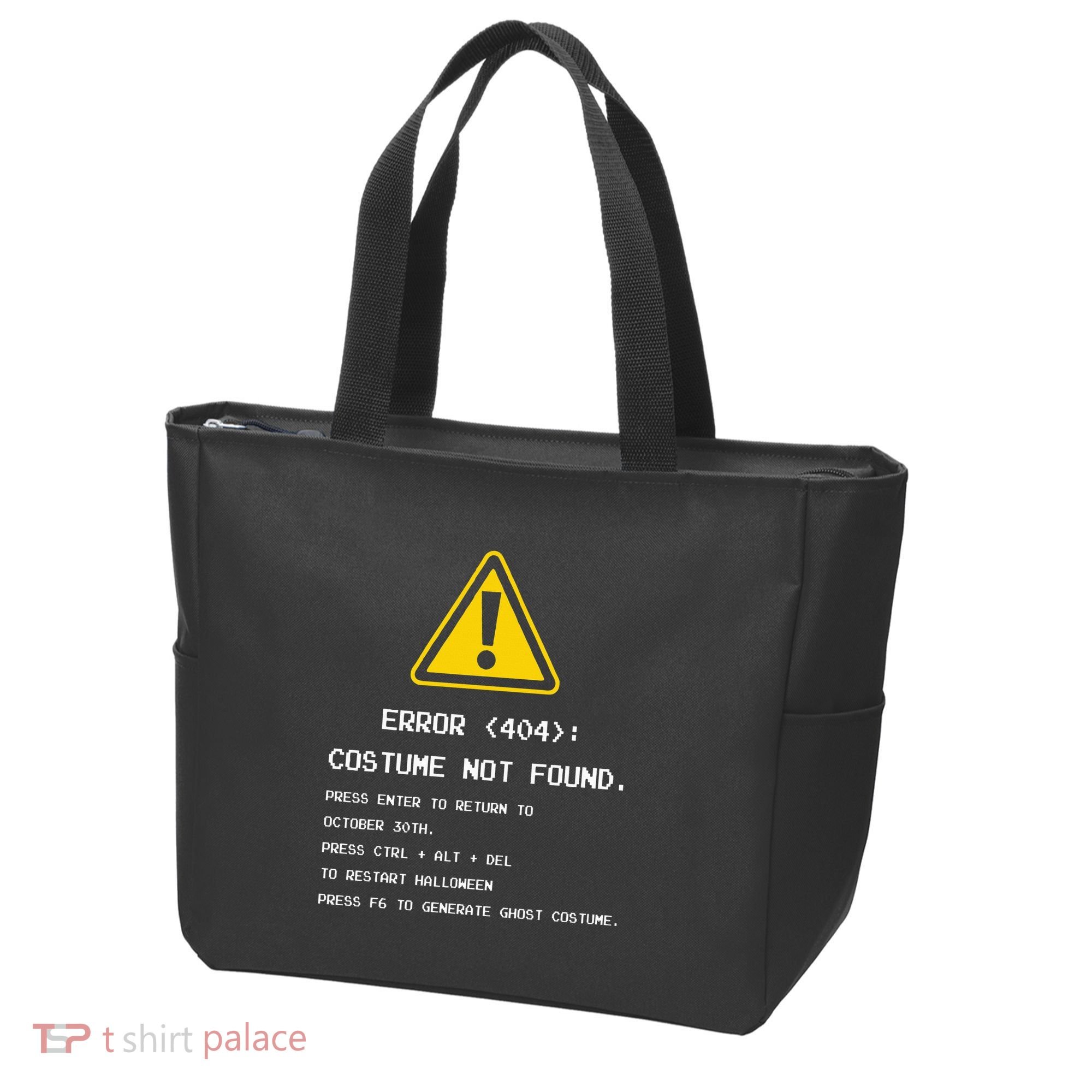 404 Error Costume Not Found Nerdy Geek Funny Computer Tote Bag