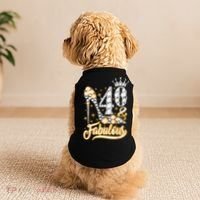 40 & Fabulous 40 Years Old 40th Birthday Diamond Crown Shoes Doggie Tank thumb 2