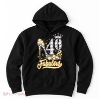 40 & Fabulous 40 Years Old 40th Birthday Diamond Crown Shoes Hoodie thumb 0