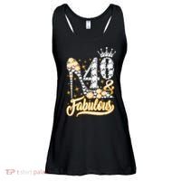 40 & Fabulous 40 Years Old 40th Birthday Diamond Crown Shoes Ladies Essential Flowy Tank thumb 0