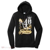 40 & Fabulous 40 Years Old 40th Birthday Diamond Crown Shoes Women's Hoodie thumb 0