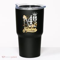 40 & Fabulous 40 Years Old 40th Birthday Diamond Crown Shoes Tumbler thumb 0