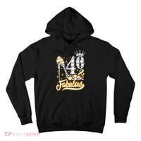 40 & Fabulous 40 Years Old 40th Birthday Diamond Crown Shoes Tall Hoodie thumb 0