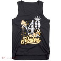 40 & Fabulous 40 Years Old 40th Birthday Diamond Crown Shoes Tank Top thumb 0
