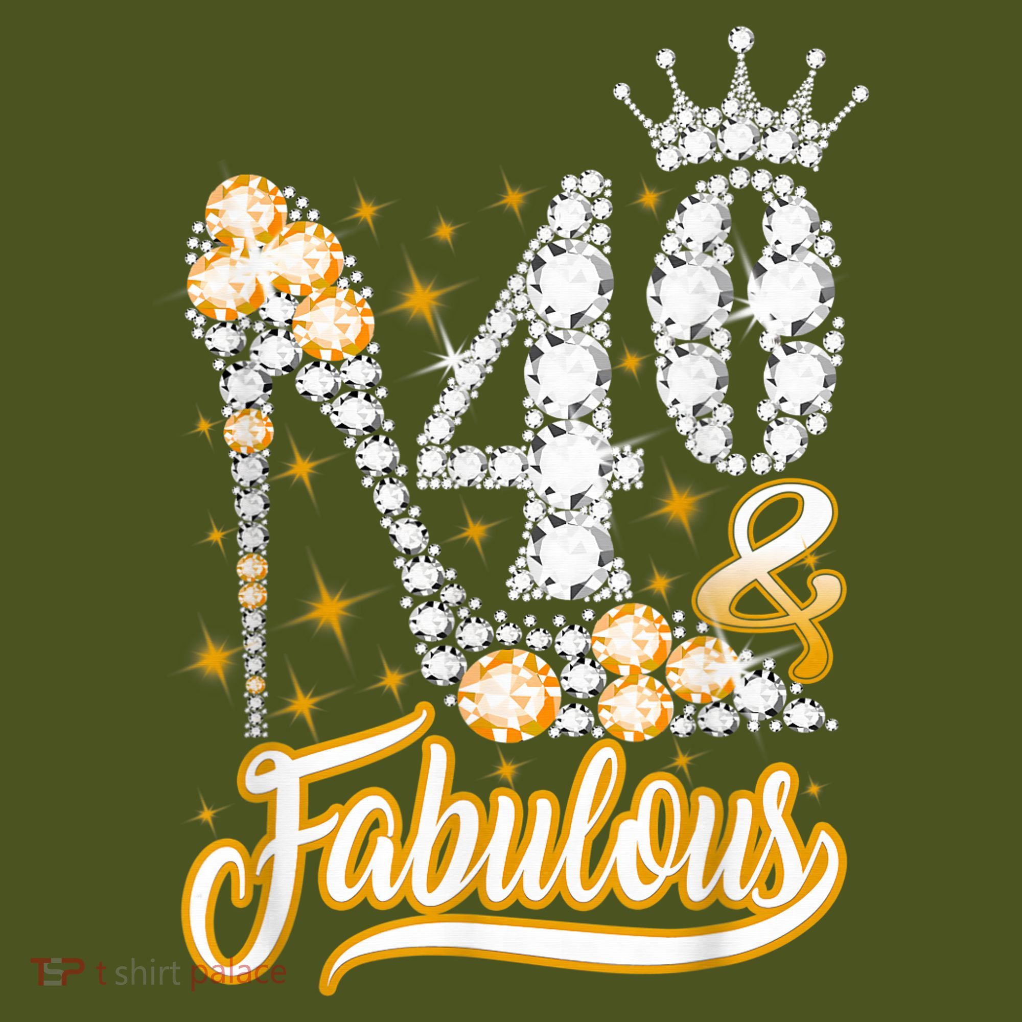 40 & Fabulous 40 Years Old 40th Birthday Diamond Crown Shoes The Baniff Cuffed Pom Beanie