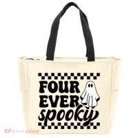 4th Fourth Birthday Four Year Old Halloween Four Ever Spooky Tote Bag thumb 0