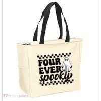 4th Fourth Birthday Four Year Old Halloween Four Ever Spooky Tote Bag thumb 2