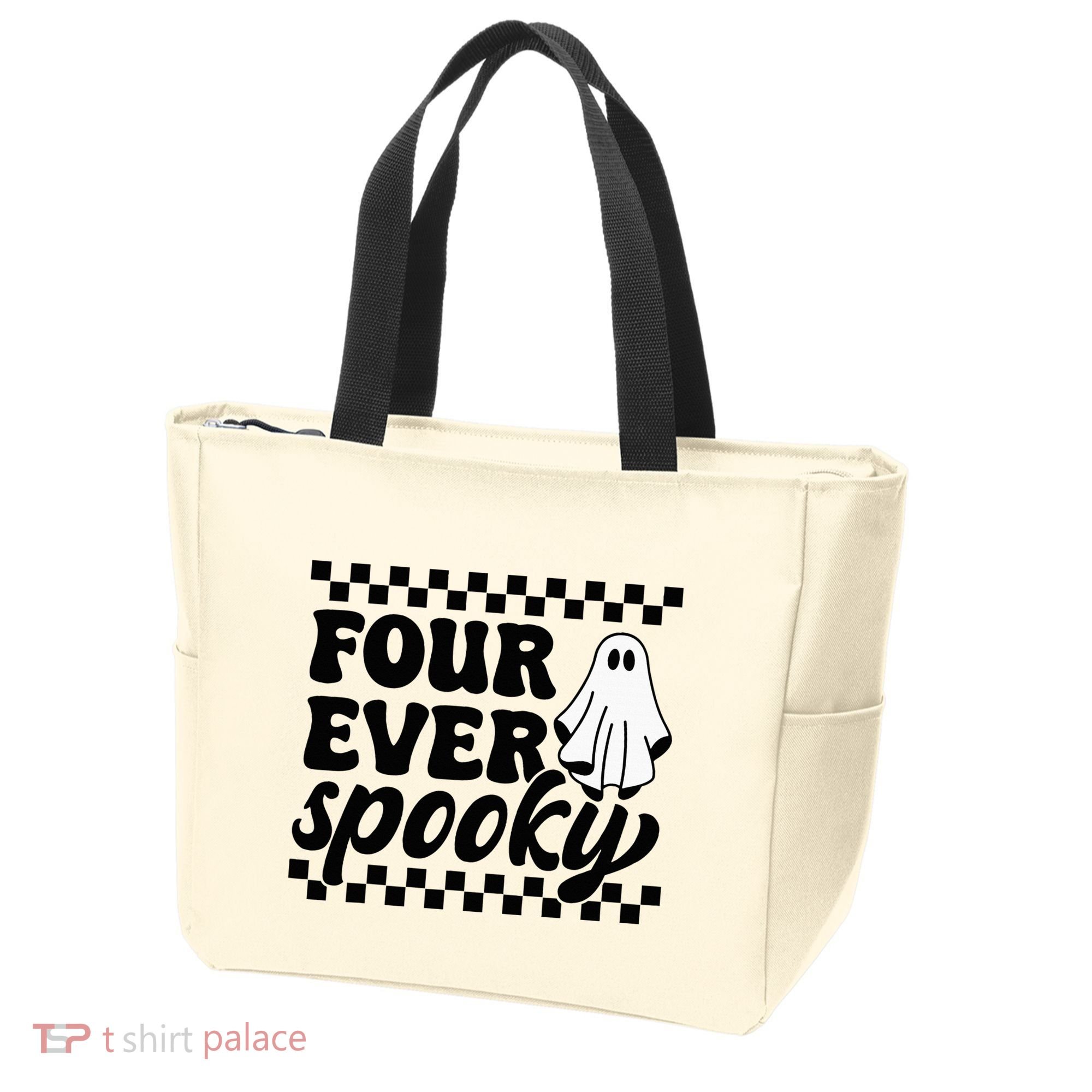 4th Fourth Birthday Four Year Old Halloween Four Ever Spooky Tote Bag