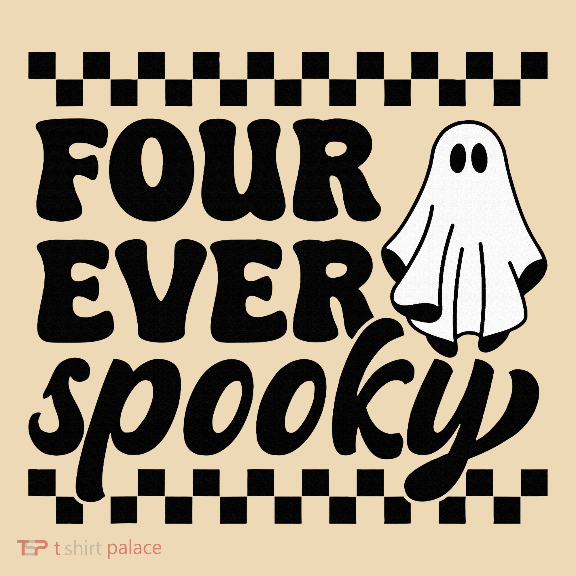 4th Fourth Birthday Four Year Old Halloween Four Ever Spooky Tote Bag
