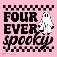 4th Fourth Birthday Four Year Old Halloween Four Ever Spooky Coaster thumb 2