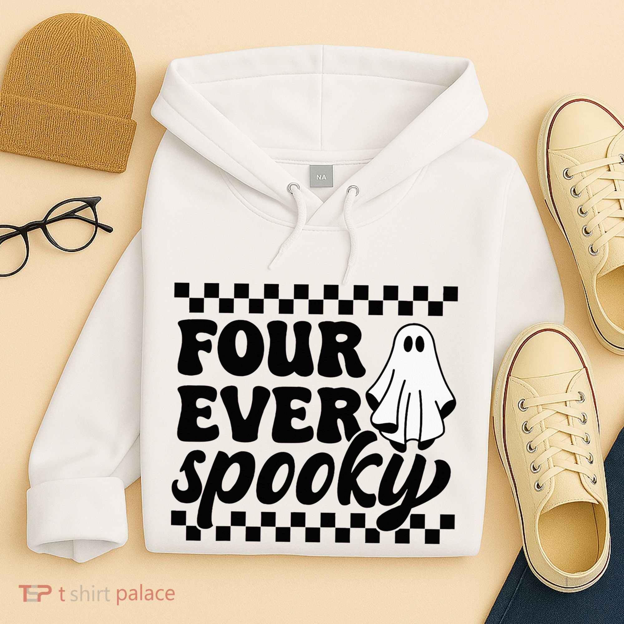 4th Fourth Birthday Four Year Old Halloween Four Ever Spooky Hoodie