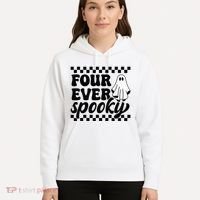 4th Fourth Birthday Four Year Old Halloween Four Ever Spooky Hoodie thumb 5