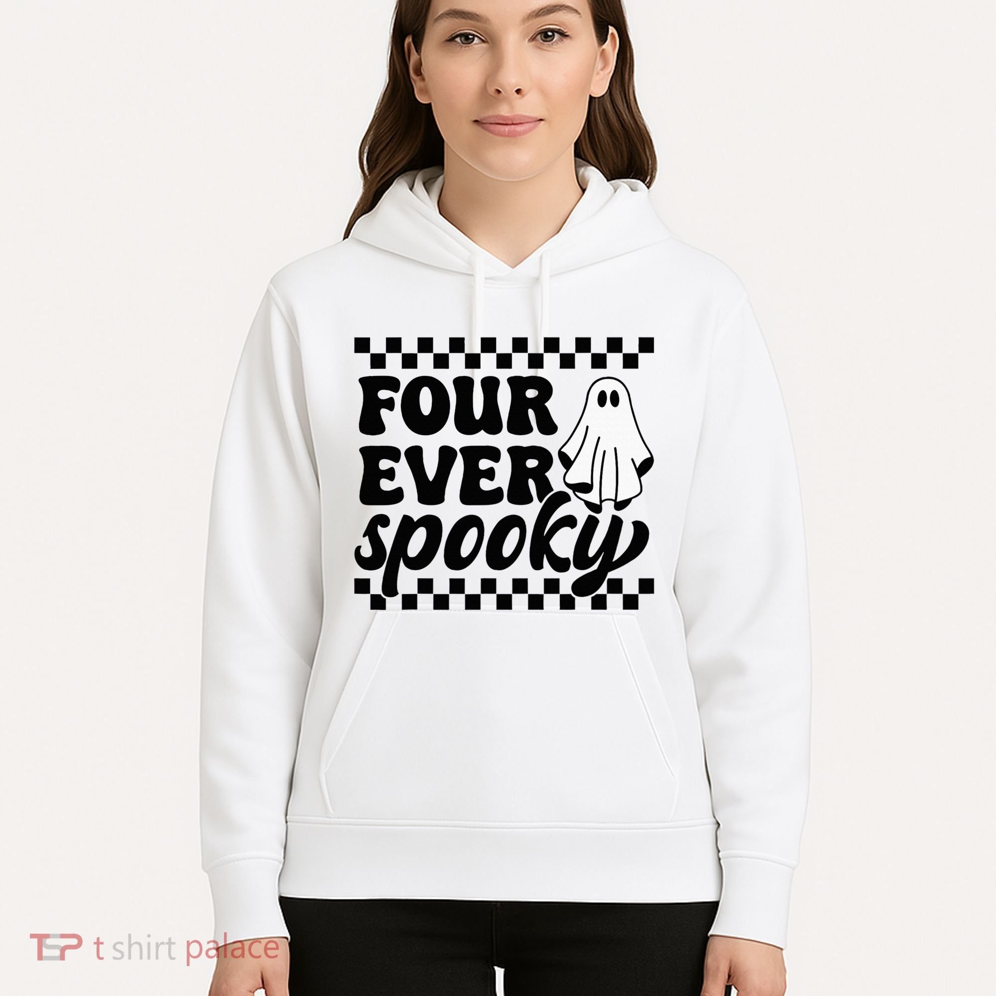 4th Fourth Birthday Four Year Old Halloween Four Ever Spooky Hoodie