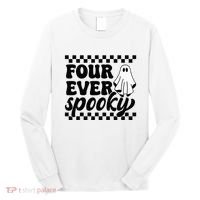 4th Fourth Birthday Four Year Old Halloween Four Ever Spooky Long Sleeve Shirt thumb 0