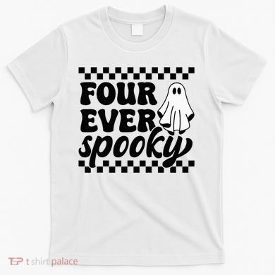 4th Fourth Birthday Four Year Old Halloween Four Ever Spooky T-Shirt